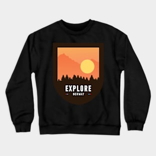 Explore Norway Sticker, for Norway lovers, Explore Crewneck Sweatshirt